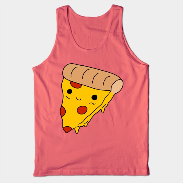 Happy Pizza Slice Tank Top by saradaboru